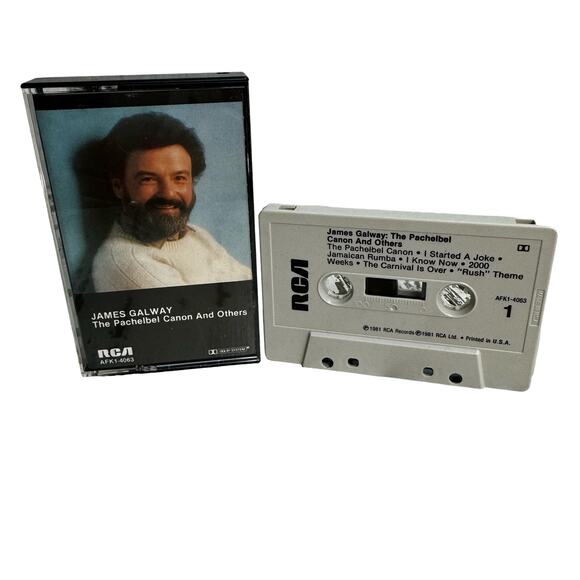 James Galway The Pachelbel Canon & Others 1981 RCA Cassette Tape Folk Classical - Picture 1 of 5
